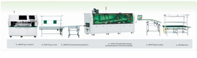 自動插件機和波峰焊